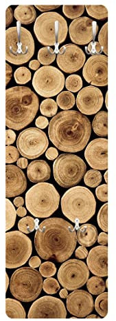 Apalis Garderobe Braun - Homey Firewood - Landhaus, Größe HxB:105cm x 34cm