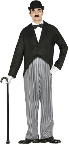 FIESTAS GUIRCA | Costume Mr. Actor Adulte - Veste et Pantalon - Costumes de Cinéma et Clowns pour Halloween, Carnaval et Fêtes Déguisées - Idéal pour Hommes - Noir et Gris