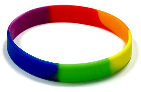 Everflag Silikon-Armband: Regenbogen