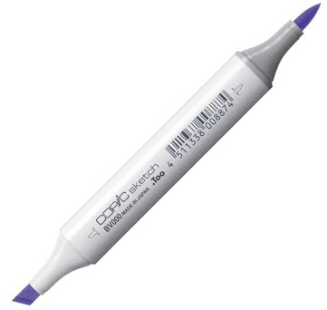 COPIC Sketch Coloured Marker Pen - (BV-000) Iridescent Mauve, For Art & Crafts, Colouring, Graphics, Highlighter, Design, Anime, Professional & Beginners, Art Supplies & Colouring Books