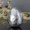 Ei Osterei Osternest Ostern 8 cm silber, Aluminiumhülle, sieht aus wie ein Schokoladen-Ei