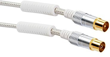Schwaiger Antennenkabel 110 dB 5,0m Transparent 4xgesch