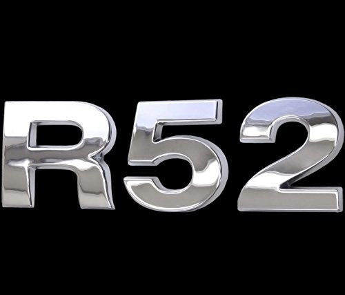 3D Chrom Emblem Aufkleber Logo R52 Tuning Cooper Motor Renn Sport Mini