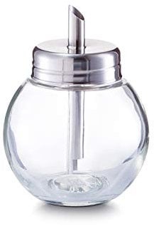 Zeller 19928 Zuckerstreuer, Glas/Edelstahl