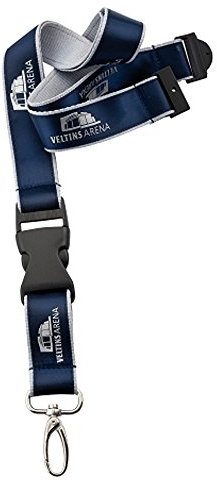 FC Schalke 04 Geldbörse - Blau, Gestreift - Abnehmbarer Schlüssel- und Handyanhänger, Sicherheitsverschluss im Nacken - Unisex-Jugendliche, Unisex
