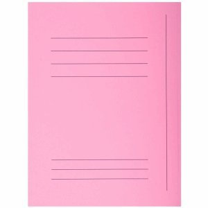 Exacompta 5 x Aktenmappe Jura A4 3 Klappen Karton VE=50 Stück rosa