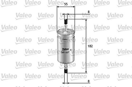 VALEO Filtros de motor Filtro de combustible 587027 Excelentes propiedades de filtración, capacidad de Larglife, ajuste exacto y fácil