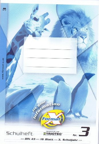1 Packung a 10 Schulhefte A5 Lin.3 3.Schuljahr 16Bl