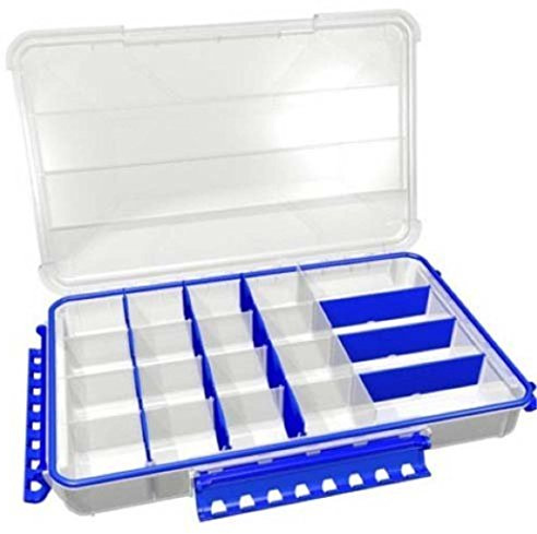 Flambeau 716169-SSI Double Deep Ultimate Tuff Tainer - multi, N/A | Waterproof double deep box, 5 Zerust dividers for up to 12 compartments. O-ring seal, translucent, 14 x 8.89 x 3in