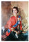 Wee Blue Coo Painting Kanelba Königin Elizabeth II England Bild Kunstdruck