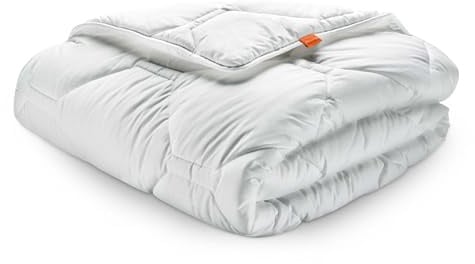 sleepling Winterdecke 200x200 cm, Dicke Winter Bettdecke, Komfort 100 | Warme Winterbettdecke, 100% feine Mikrofaser, Füllung HCS-Faserkugeln, Decke 200 x 200 cm, Made in Germany, OEKO-TEX