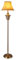 lux.pro Stehleuchte 160x35 cm Messing Beige-Braun Standleuchte im Retro-Look