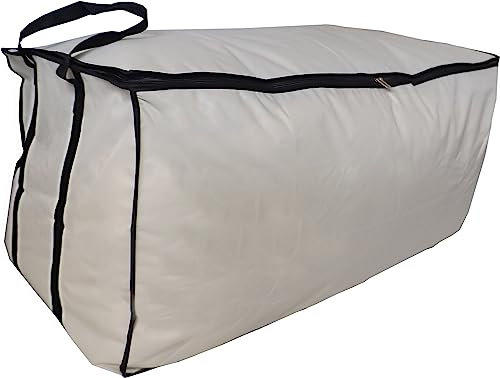 Stupidly Useful Starke Aufbewahrungstasche Für Bettwäsche und Bettdecken - XXXL 215 Liter, 98x47x47 cm, Beige