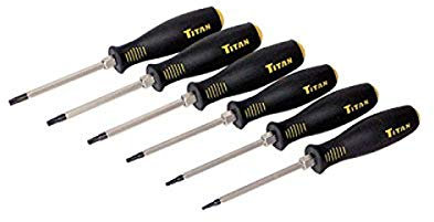 Titan Tools 17210 6 Köcher Tamper Resistant Torx-Schraubendreher-Set