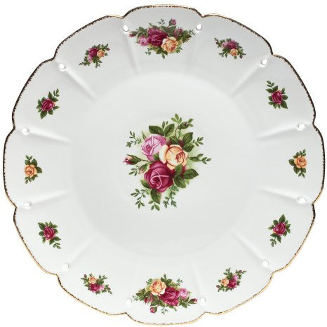 Royal Albert Old Country Roses Pierced Round Platter, 14-Inch