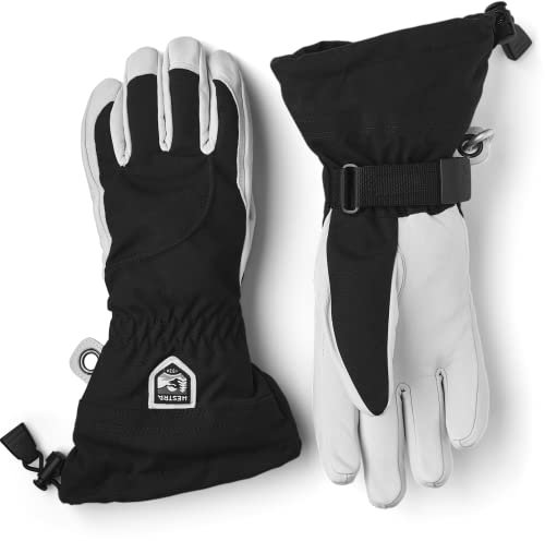Hestra Heli Ski und kaltem Wetter Handschuh der Frauen, Damen, 30610, Black/Off White, 8