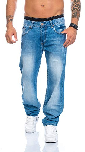 Rock Creek Jeans Herren Hose Relaxed Fit Denim M41 | Locker geschnittene Herrenjeans aus Denim im Relaxed Fit, bequeme Jeanshose für Alltag, Freizeit, Büro und Casual-Looks