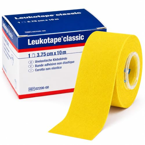 Leukotape Classic 3,75cm x 10m gelb, Sporttape unelastisch, Tapeverband