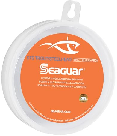 Seaguar STS Trout/Steelhead 100% Fluorocarbon Fishing Line 12lbs, 100yds Break Strength/Length - 12STS100