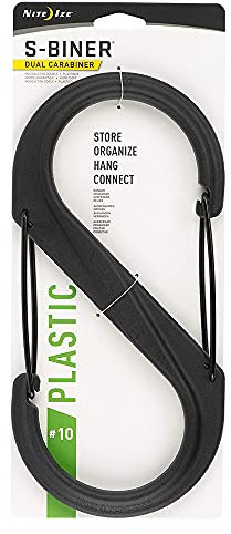 Nite Ize Doppel Karabiner s-binner T. 10, schwarz ni-sbp10 – 03 – 01BG S-Biner 10