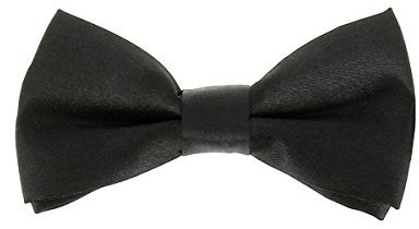 cravateSlim Fliege für Jungen, einfarbig – Fliege für Kinder, Ehrenjunge, Hochzeit, Taufe – Kollektion Vater und Sohn, Vater und Kind, Schwarz , One Size