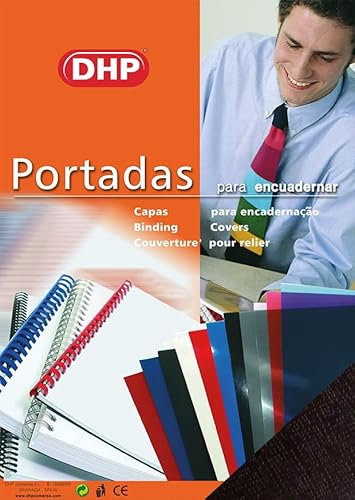 Lot de 50 couvertures de reliure en carton gaufré n°8 Format A4 1000 grammes Noir