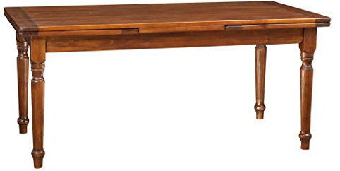 Biscottini Esstisch ausziehbar Made in Italy 180x90 cm | Esstisch Holz massiv | Küchentisch ausziehbar