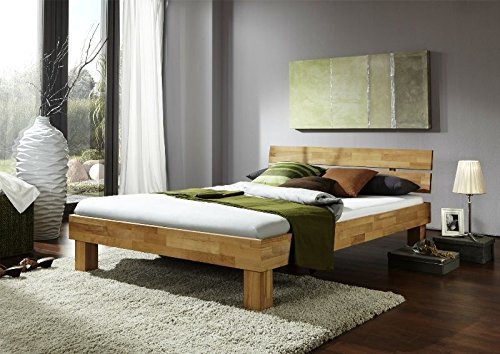 Futonbett Judith Kernbuche Massiv geölt Breite 140cm Neu exsopo