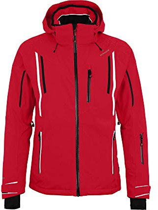 Bergson Riley | Herren Skijacke, wattiert, 20000 mm Wassersäule, Chinese red [104], 54 - Herren
