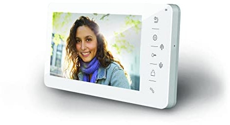 SCS Sentinel PMP0006 - Monitor de 4 Hilos de 7 Pulgadas, Pantalla Interior de videoportero, para equipar Varios Apartamentos con un Portero de vídeo común, Apertura de Bloqueo, Monitor colectivo