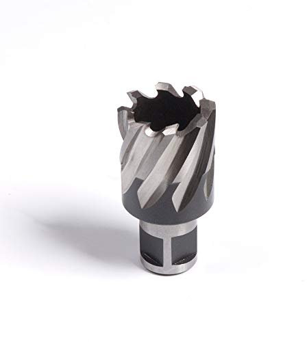 Evolution Power Tools Long Series Broaching Cutter For Magnetic Drill Universal Fitting Mag Drilling Bit 25mm Length x 27 mm Diameter, Silber