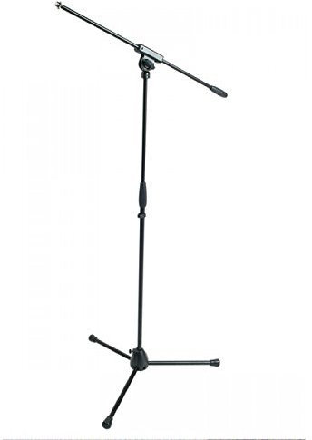 Proel RSM100BK - Asta professionale per Microfono con base tripoide in nylon e snodo in metallo stampato regolabile, Altezza, Nero, 950 x 1600 mm