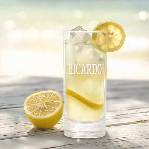 your surprise Verre à Ricard Pastis avec prénom ou message - Verre personnalisé de 29cl avec texte gravé (1 Pièce)