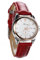Avaner Damen Armbanduhr Analog Quarzwerk mit Leder Armband Casual Rot Avaner01P