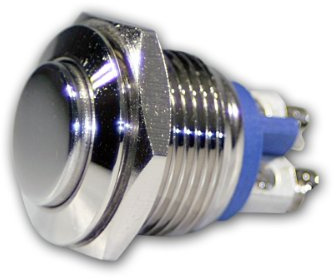 Blanko 206197 Vollmetalltaster mit Schraubösen 1/NC