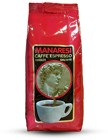 Manaresi Kaffee Rosso Bohnen, 1er Pack (1 x 1 kg)