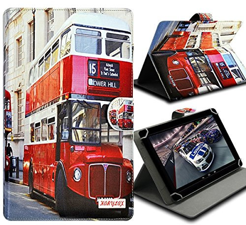 Seluxion ZA10 - Funda tipo libro universal con tapa para tablet ASUS Google Nexus 7 2013 de 7, diseño de zag