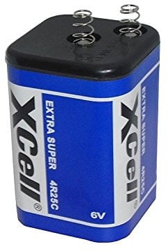XCell 4R25C Extra Super Carbon Zinc 6V 9.5Ah Battery Construction Site Light