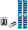 Eunicell MN9100/AM5/N Pile Alcaline LR1 1,5 V, 20 pezzi