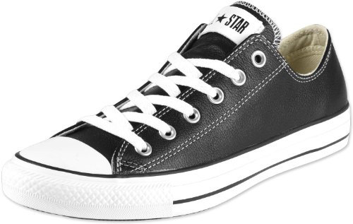 Converse Chucks Leather 132174C CT AS OX Classic Lea Black Black, Größe Schuhe Herren:EUR 43