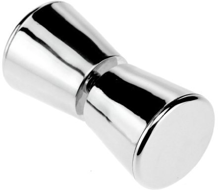 Micro Trader Elegant Design Shower Door Pair Handle Knob Chrome Plated Cone Shaped