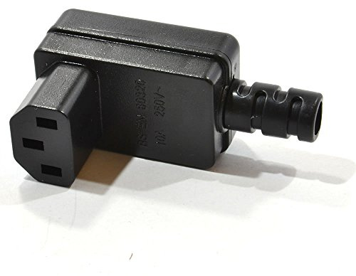 Heavy Duty Rewireable Rechts Abgewinkelt IEC C13 Weiblich Buchse Stecker 10a 250V