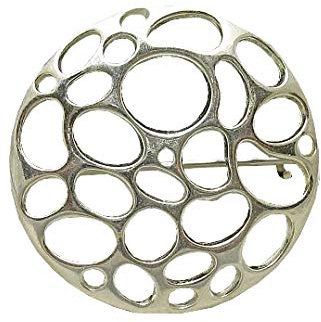 Broche en argent massif 925 cercle A000009 Empress