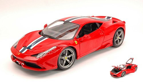 MODELLINO IN SCALA COMPATIBILE CON FERRARI 458 SPECIALE 2014 RED 1:18 BURAGO BU16002R