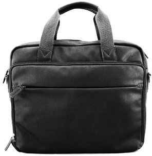 Katana K 21166 Laptoptasche, Rindsleder, Antik-Optik, Schwarz , Einheitsgröße