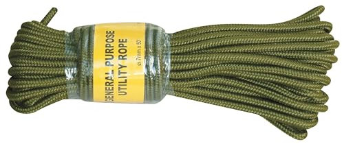 Mil-Tec Commando-Seil 15m Oliv, 15 m x 7 mm, OLIV