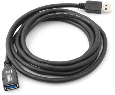 SYSTEM-S Câble USB 3.0 A mâle vers USB A femelle 2 m