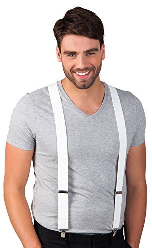 PARTY DISCOUNT Hosenträger Basic unisex, weiß