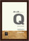 nielsen Bilderrahmen, 20 x 30 cm, Holz, Wengé, Fotorahmen zum Auftstellen und Aufhängen im Hoch- & Querformat, Echtglas, Quadrum