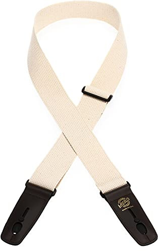 Lock-It Straps LIS 049C2-NAT/BRN Guitar Strap - Natural